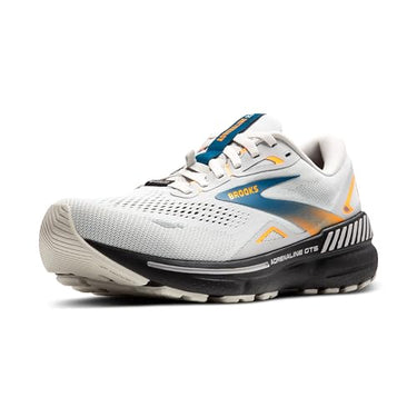 Brooks Men's Adrenaline GTS 23 GTX Sneaker, Oyster Mushroom Orange Blue, EU on sale